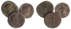 Hadrianus,Antoninus Pius,Faustina II as 3ks