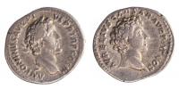 Antoninus Pius a M.Aurelius 138-161 denár R:M.Aurelius hlava zprava RIC.417