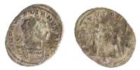 Aurelianus 270-275 antoninian R:žena a císař Cyzicus RIC.348