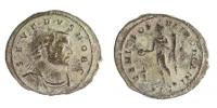 Severus II.305-306 follis R:Genius ,Lion RIC.199a