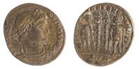 Constantinus I.307-337 AE3 R:dva vojáci,Cyzicus