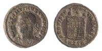 Constantinus II.337-340 AE3L:portrét zleva R:pevnostní brána,Thessalonica