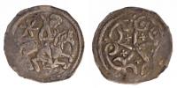 Štýrsko, Otakar IV 1164-1192 fenik CNA B 73 mincovna Fischau varianta s šesticípou hvězdou za jezdcem 0,741g