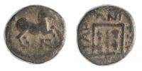Thrakie, Maroneia 408-350 AE17 L:kůň R:keř vína, S.N.G.Cop.632 
