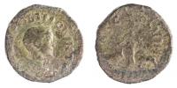 Moesie Superior,Viminacium,Hostilianus 251 AE 25 5assaria R:Moesia stojící mezi býkem a lvem 