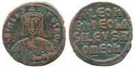Leo VI. 886-912 follis L:císař R:nápis Ratto 1873