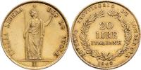 20 Lira 1848 M - stojící Italie