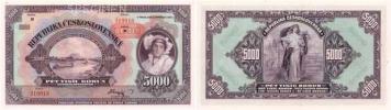 5000 Koruna 1920 - přetisk