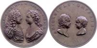 Hamerani - AE medaile na narození Karla Josefa 1745 -