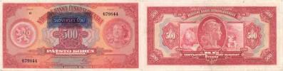 500 Koruna 1929 - přetisk