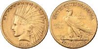 10 Dolar 1912 S - hlava mladého indiána