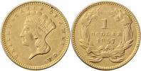 Dolar 1857 - velká hlava indiána