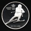20 Dolar 1985 - Calgary - sjezd na lyžích