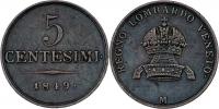 5 Centesimi 1849 M - větší typ