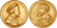 Čtyřdukátová litá medaile na korunovaci 1562 -