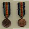 George V. - miniatura Mezispojenc. medaile vítězství
