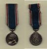 George VI. - miniatura Korunovační medaile 1937