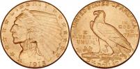 2.5 Dolar 1915 - hlava indiána