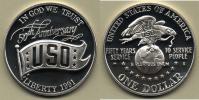 Dolar 1991 S (Ag) - 50 let USO