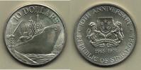10 Dolar 1975 - 10 let nezávislosti