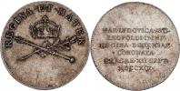 Větší jeton na korunovaci v Praze 12.9.1791 - koruna