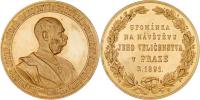 Christlbauer - čes.medaile na návštěvu Prahy 1891 -
