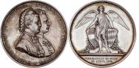 Tautenhayn - AR svatební medaile 1873 - dvojportrét
