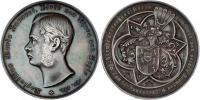 Drentwett D.J.S.- portrétní medaile 24.6.1883 - hlava
