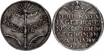 Malý jeton na korunovaci v Regensburgu 18.VI.1653 -
