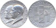 F.Beyer - A.Hitler a B.Mussolini - medaile na setkání IX/1937