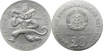20 M 1986 A - Jacob a Wilhelm Grimm       KM 108   Ag 625  20
