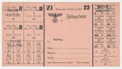Rumburg - 22.vyd. (7.4.1941) - Zl - přídavková karta