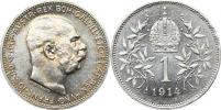 1 Koruna 1914 b.zn.         "sbírková"_tém.