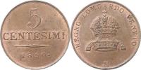 5 Centesimi 1850 M        "R"
