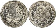 Lehnice - Břeh. Kristián z Volavy (1639-72). 3 krejcar 1669 C-B. Sa.-444. patina