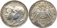 3 Mark 1910 A - Svatba Williama a Feodory        KM 221   Ag 900