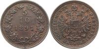 5/10 kr. 1891 b.zn.
