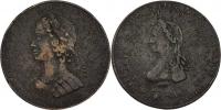 Nesign. - AE medaile na římskou korunovaci 4.X.1745 -