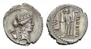 P. Clodius M.f. Turrinus  Denarius circa 42