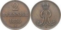 2 Pfennige 1856 B        KM 217;  AKS 152; Schön 168
