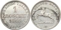 1 Groschen 1866 B           KM 236    Ag