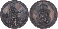 Lerchenau - AE medaile na korunovaci v Praze 1836 -