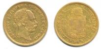 4 Forint = 10 Franken 1870 KB_tém.