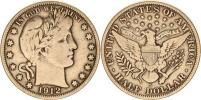 1/2 Dollar 1912 S