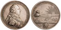 Ag korunovační medaile 1764 ve Frankfurtu
