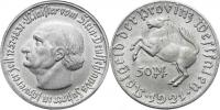 Westfahlen - 50 Pfennig 1921 - Stein      Al 24 mm          J 9