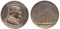 F.Broggi - medaile k 500.výr.zahájení stavby katedrály 1386 - 1886