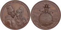 Posměšná medaile na sbližování Francie a Ruska 1897 -