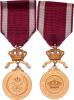 Řád belgické koruny - typ 1951 - zlatá medaile