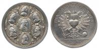 Korunovační medaile na římského císaře 22.12. 1711 ve Frankfurtu